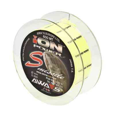 Леска карповая Awa'S ION POWER S-MISSILE FLUO 0.309мм (желтая)