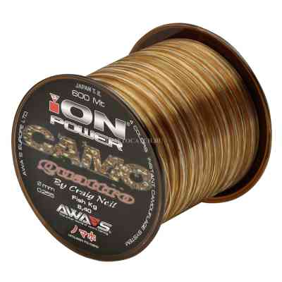 Леска карповая Awa'S ION POWER CAMO QUATTRO 0.354мм