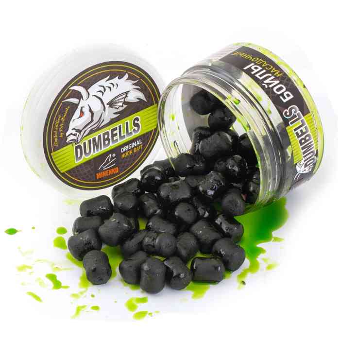 Насадочные DUMBELLS бойлы MINENKO MUSSEL 14x20мм (в дипе)